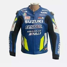 SUZUKI ECSTAR Biker Motorrad Lederjacke Motorrad Racing Lederjacken - $2,710.94 MXN+