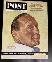Saturday Evening Post March 2 1963 Jack Benny / Norman Rockwell - £6.42 GBP