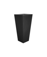 Tusco 32 in. Cosmo Tall Planter Black - $3,324.49 MXN