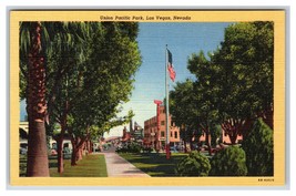 Union Pacific Park Las Vegas Nevada Nv Unp Lino Cartolina V4 - £4.35 GBP