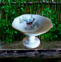 Vintage Lenox China Serenade Compote Hand Decorated 24K Gold Floral Bird... - £27.08 GBP