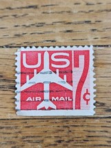 US Stamp US Air Mail 7c Used Red C60 - £0.73 GBP