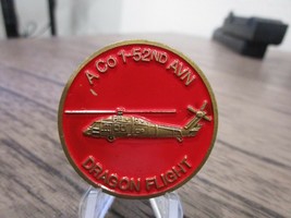 US Army 1-52nd 1 Battalion 52nd Aviation Regiment Dragon Flight Challenge Coin  - £22.47 GBP