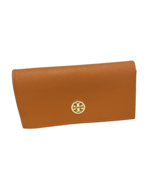 Tori Burch Textured Eyeglasses Case Faux Leather Orange - $180.68 MXN