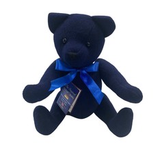 The Original USAF Teddy Bear Navy Blue Plush Collectible With Bow Tag In Box VTG - $92.83