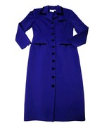 JESSICA HOWARD Women Chic Royal Blue Dress Black Button Size 8 Mint!! - $43.01 CAD