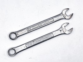 Two Vintage Craftsman SAE 9/16&quot; Combination Wrench 12-Point =VV= Series USA Tool - £15.42 GBP