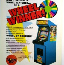 Wheel Of Fortune Arcade Flyer Original Gametek 1989 Video Game Retro Vintage Art - £19.43 GBP