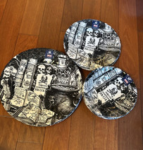 Royal Wessex Halloween Dinnerware Set 12 Pc Cauldron  Skulls Eyeballs New - $189.99