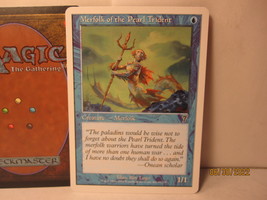 2001 Magic the Gathering MTG card #90/350: Merfolk of the Pearl Trident - £0.78 GBP