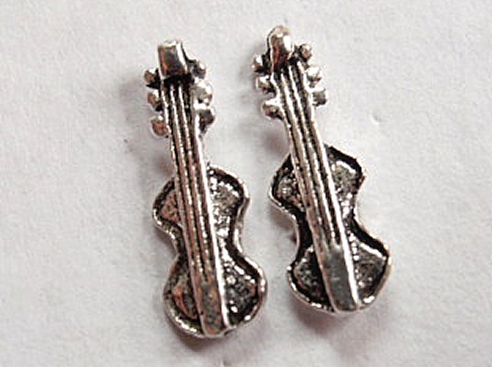 Primary image for 6-String Guitar Stud Earrings 925 Sterling Silver Corona Sun Jewelry guitarist