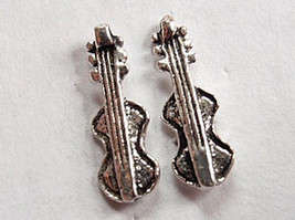 6-String Guitar Stud Earrings 925 Sterling Silver Corona Sun Jewelry gui... - $4.05
