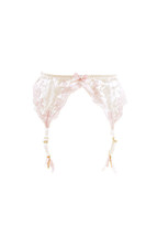 Agent Provocateur Womens Suspender Bridal Silk Lace Trim White Size M - £71.99 GBP