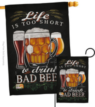 Drink Bad Beer - Impressions Decorative Flags Set S117050-BO - £45.61 GBP