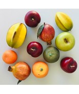 11 Artificial Fruit Pomegranate Mandarin Orange Star Fruit Plums Lime Ap... - £12.86 GBP