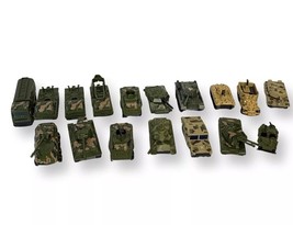 BIG! Vintage Yatming Zylmex Die Cast Military Truck Tank Vehicle Lot of 18 - £55.32 GBP