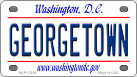 Georgetown Washington DC Novelty Mini Metal License Plate Tag - £11.72 GBP