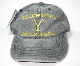 Yellowstone Dutton Ranch Hat Cap Adjustable Strap Adult Gray - £13.66 GBP