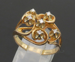 Authenticity Guarantee 
EUROPEAN 14K GOLD - Vintage Genuine Diamonds 2 Tone B... - £683.77 GBP