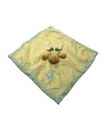 Just One Year Lovey Security Blanket Yellow Giraffe Toy Stuffed Green 16x16 - £12.44 GBP
