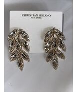 Christian Siriano Gold Tone Marquis Cut Crystals Chandelier Statement Ea... - $1,246.80 MXN