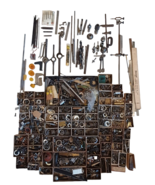 Over 28 Lbs Lot Mixed Machinist Tool / Material / Hardware Hoarde Estate... - £197.00 GBP