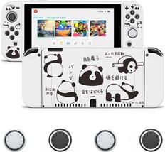 Jingdu Protective Case For Nintendo Switch Oled 2021, Dockable Tpu Cover, Panda. - £23.97 GBP