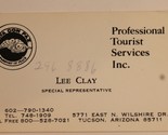 Professional Tourist Services Vintage Business Card Tucson Arizona bc6 - $3.95