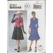 Butterick 5962 New Look Bar Suit Jacket &amp; Skirt Pattern by Gertie Sz 8-1... - £29.65 GBP