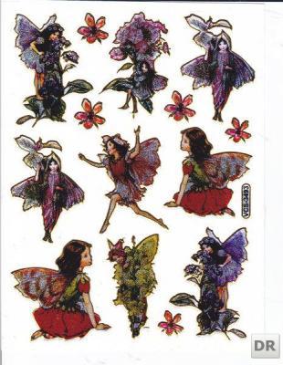 D143 fairy tale legend Sticker Decal Kids Glitter 13x10 cm / 5x4 inch - $1.99