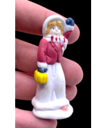 Vintage Christmas Village Figurine Girl Figurine Suitcase Its a Wonderfu... - $27.87