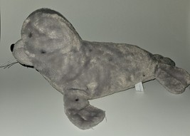 Wishpets 2010 Sally Sue Gray Seal Plush 15" Stuffed Animal Realistic Sea Lion - $13.81