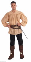 Medieval Tan Shirt Adult Halloween Costume Size Standard - £22.06 GBP