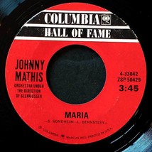 Johnny Mathis - Maria / Misty [7&quot; 45 rpm Single] on Columbia Hall of Fame - £1.82 GBP