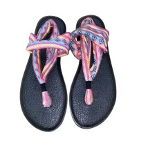 Sanuk Women&#39;s Yoga Sling 2 Spectrum Sandals Color Magenta tribal print size 11 - £18.45 GBP