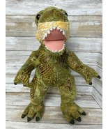 Build A Bear Green T Rex Tyrannosaurus Rex Plush Stuffed Animal 18&quot; Retired - £31.62 GBP