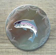 &quot;PIKE-SALMON -FISH&quot; snuff can lid-NEW/UNUSED - £15.13 GBP