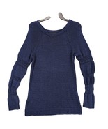 Tommy Bahama Women&#39;s L Open Knit Navy Blue Tunic Sweater Top, Boho Grung... - $43.46 CAD
