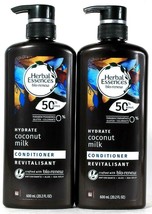 2 Bottles Herbal Essences Bio Renew 20.2 Oz Hydrate Coconut Milk Conditioner  - £31.23 GBP