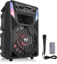 Pyle PPHP818B 300 W 8” Rechargeable Portable Bluetooth PA Speaker (Open ... - $42.29