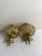 2 Pack Window Treatment Finials for 1 or 7/8 Inch Curtain Rods, Gold Dra... - $273.39 MXN