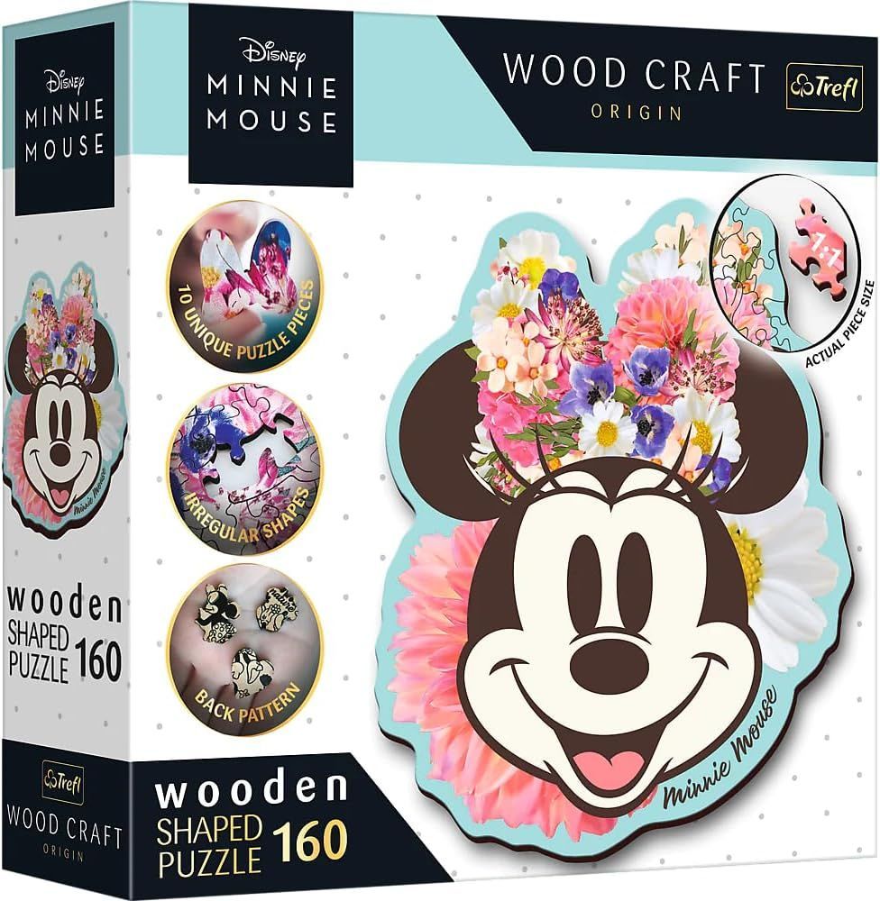 NEW Trefl Jigsaw Wooden Puzzle 160 Pieces 20193 Stylish Minnie Mouse - $23.89