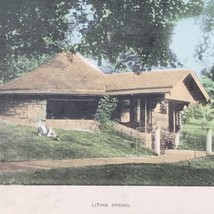 1904 Lithia Spring House Waukesha WI Postcard Wisconsin Duplex Killer Cancel - £9.58 GBP