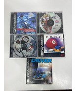 5 Lot PS1 Playstation 1 Games Supercross NHL Rainbow Six Rogue Spear Poo... - £18.83 GBP