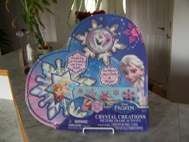 Frozen Crystal Creations Heart Picture Frame Activity Set No Mess Art Cr... - $15.94