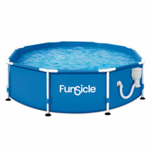 Active 8&#39; x 30&quot; Outdoor Round Frame Above Ground Swimming Pool Set with ... - $10,331.37 MXN