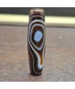 Vinatge Old Yemeni Eye Agate Middle Eastern Yellow Agate Bead AMD-33 - $1,399.09 MXN