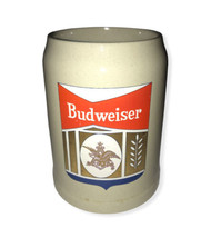 Vintage Budweiser Beer Germany Stoneware Mug 0.5 L Gerz Ceramic Stein Cup - £14.38 GBP