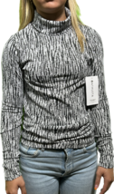 NWT Athleta Flurry Element SNBW Turtleneck Top Long Sleeve Shirt Black/W... - $24.65