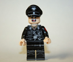 German SS Officer Brown shirt Nazi WW2 Army Building Minifigure Bricks US - $8.25